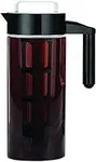Willow & Everett Cold Brew Coffee Maker - Iced Tea & Coffee Cold Brew Maker - Glass Pitcher w/Stainless Steel Spout and Removable Filter (1.3 L, Glass)