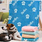 HiPeep Personalized Christmas Dog Blanket Custom Gifts for Puppy Cats with Pet Name & Unique Designs Ultra Soft Baby-Standard Flannel Fabric for Indoor/Outdoor Use