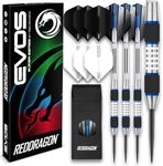 RED DRAGON Evos Blue Edition 24 Gram Tungsten Darts Set with Flights, Shafts and Wallet