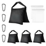 EMART Heavy Duty Sandbag Photo Studio Weight Bag Saddlebag Design for Photography Stand Light Stand Tripod, Outdoor Patio, Sports, Photo Sets, Film Sets, Live Productions -4 Packs Set