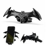 Questsole Car Mobile Holder, Universal Air Vent Phone Mount for All Smartphones, 360° Rotation, Strong Grip, Futuristic Bat-Wing Design – Jet Black