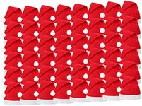 Aadittral Set of 30 Santa Clause Hat / Santa Cap/ Santa Clause Cap For Christmas / Xmas Party Celebration #Capn013