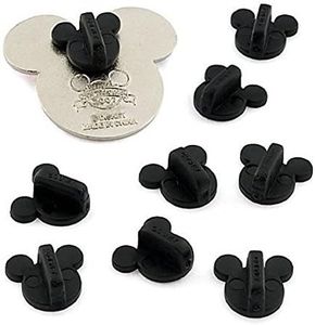 Disney (12) Mickey Mouse Pin Backs, black, universal