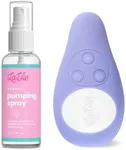 The LaVie 3-in-1 Warming Lactation Massager Bundle with Organic Pumping Spray | Breast Pumping Oil | Flange Spray Lubricant Prevents Sore Nipples | Breastfeeding Essentials