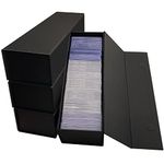 Trading Card Storage Box, Toploader Storage Box, Trading Card Holder Toploader Hobby Box for 800 Count Cards - 4 PACKS