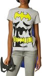 Rubie's mens Dc Comics Women's Batgirl T-shirt With Cape and Mask childrens costumes, Black, X-Large US