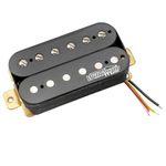 Wilkinson WOHHB Ceramic Overwound Open Style Humbucker Neck Pickup for Electric Guitar, Black