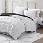 Comforter Set - Twin/Twin Extra Long Size – Washed Ultra-Soft - Goose Down Alternative - Premium Reversible All Season Warmth Bedding (Twin/Twin XL, Polka Dot)