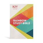 KJV Rainbow Study Bible, Hardcover: Ribbon Marker, Color-Coded Text, Smythe Sewn Binding, Easy to Read Bible Font, Bible Study Helps, Full-Color Maps: King James Version of the Holy Bible