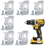 Aoyfuwell6 Pcs Electric Drill Belt Clip Replacement Hooks Clips Tools, Replacement Belt Hooks Clips with 6 Pcs Screws, Compatible with Dewalt Impact 18V MAX Drills Tools Belt Holder Clips