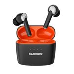 GIZMORE Elite 852 ANC with 36dB Type-C Fast Charging TWS| Up to 50H Playtime| ENC with DNS | 40ms Low Latency for Gaming | Insta Wake N’ Pair |BT v5.3| 13MM Driver| Voice Assistant Earbuds (Black)