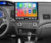 4G LTE QLED Radio for Honda Civic 2006 2007 2008 2009 2010 2011 Upgrade,8-Core CPU Touch Screen Stereo,Wireless CarPlay & Android Auto,Free Camera