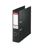 Esselte A4 Lever Arch File, Black, 72 mm Spine, Plastic, Vivida Range, 811370, 500 Sheets Capacity