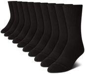 New Balance Men's Athletic Arch Compression Cushion Comfort Crew Socks (10 Pack)