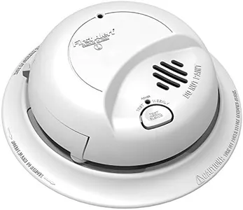 BRK First Alert 9120BFF/ SMI100-AC Smoke Detector, Hardwired Alarm with Battery Backup, White, 1-Pack