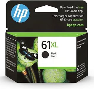 Original HP 61XL Black High-yield Ink | Works with DeskJet 1000, 1010, 1050, 1510, 2050, 2510, 2540, 3000, 3050, 3510; ENVY 4500, 5530; OfficeJet 2620, 4630 Series | Eligible for Instant Ink | CH563WN