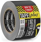 Tape Plus Gaffer Tape - Huge Roll! 3 Inch x 40 Yards (120 Feet) Black Tape - Gaffers Tape used for Gaff Tape, Duct Tape, Electrical Tape, Fabric Tape, Floor Tape, Book Binding Tape & More