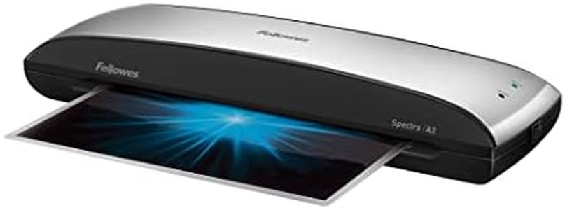 Fellowes Spectra Plastifieuse A3 Avec Kit De 10 Pochettes De Plastification, 125 Microns, Système Anti-Bourrage, Temps De Chauffe 4 Minutes, Veille Automatique, Utilisation Modérée Maison Télétravail