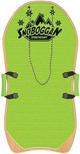 AIRHEAD SNO-BOGGAN Wood Sled, Green, 36 x 18 inches