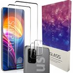 for Samsung Galaxy S20 Plus Screen Protector Tempered Glass + Camera Lens Protectors [2+2Pack] [3D Glass] [Case Friendly] [9H Scratch] [HD Clear] Support Ultrasonic Fingerprint Unlock, Easy Install for S20 Plus