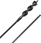 Installer Drill Bit with Pulling Hole at Head and Tail for Wire Pulling Through Drywall and Wood Head Length 54 inch High Carbon Steel with Heat Treatment (54inch*3/4inch)