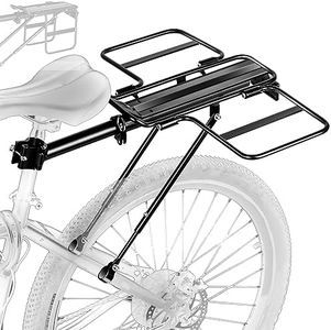 YONTUO Bike Cargo Rack with Foldable Wide Wings,Quick Release Rear Bike Rack,Universal Bike Luggage Touring Carrier Rack,Large Capacity Bike Pannier Rack,Height Adjustable Fit 24”-29” Bike,BCR07