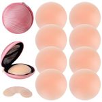 Dimore Reusable Adhesive Breast Lift 4 Pairs Nipple Covers Pasties for Women