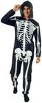 Bioworld Skeleton Men’s Hooded Union Suit-Small