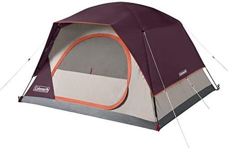 Coleman Skydome Camping Tent, 2/4/6/8 Person Family Dome Tent with 5 Minute Setup, Strong Frame can Withstand 35MPH Winds, Roomy Interior with Extra Storage Included