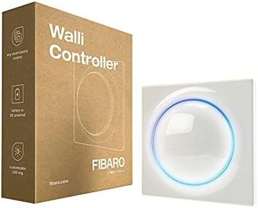FIBARO Walli Controller/Z-Wave Plus Control Remoto a Pilas para Montaje en Superficie, Blanco, FGWCEU-201-1