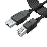 DeskJet 4155 USB Cable Printer USB Cord Compatible for HP DeskJet 6940 4155 3755 3634 3632 3054 2755 2655 2622 2624 2544 2541 2540 2549 2514 2130 1112 1010 1056 F4280 (USB Cable)