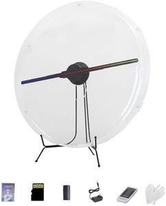 3D Hologram Fan with Cover, 3D Hologram Projector HD LED Advertising Display with Remote and Bluetooth and WiFi,700 Video Library and for Business,Bar,Halloween (54CM Hologram Fan with Cover)