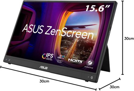 ASUS ZenScreen 16" Portable Monitor – Full HD IPS, HDMI, USB-C, Anti-Glare