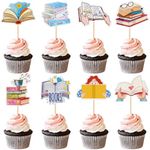 Ercadio 32PCS Reading Books Cupcake