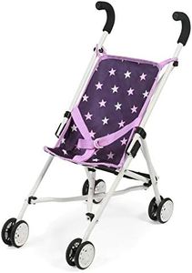 Bayer Chic 2000 601-71 - Mini passeggino Roma, motivo: stelle, viola, 50 x 29 x 57 cm