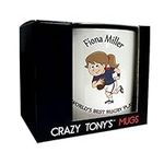 CRAZY TONY'S Ladys Worlds Best Rugby Player Personalised Mug Congratulations Girls Rugby Gift