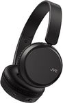 JVC HA-Z37W-B Wireless Bluetooth On Ear Headphones, 35 hours of wireless listening time, Soft ear-pads for a secure and comfortable fit, Bass boost function for dynamic bass sound (on/off) (Black)