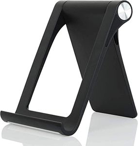 Giftorld Phone Stand Holder Multi-Angle Adjustable Phone Desk Stand Tablet Holder for iPhone 14 13 12 11 Pro Max XS XR 8 Plus 6 7 Samsung Galaxy S22 S21 S20 S10 S9 S8 Android Smartphone (Black)