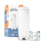 Diaper Genie Signature Gift Set | includes Easy Roll Refill with 48 Bags | Holds Up to 2256 Newborn Diapers