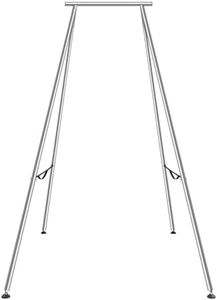 VEVOR Balançoire Yoga Inversion, Cadre de Yoga Aérien 295 cm Hauteur Charge Maximale 250 kg, Stand de Yoga Tuyau en Acier Chromé Anti-gravité, Équipement d'Inversion pour Fitness Musculation Pilates