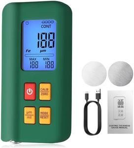 EYPINS Paint Coating Thickness Gauge, 0-1500μm/59mil Range, 0.01mil/0.1μm Resolution, Auto-Digital Paint Meter for New/Used Cars, Backlit Display, Includes Battery