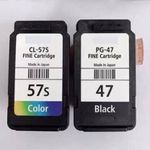 GPN PRINT PG 47 & CL 57 Small Ink Cartridge Compatible with Pixma Canon Black + Tri Color Combo Pack Ink Cartridge