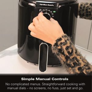 Hamilton Beach SimpliFry Air Fryer 4.2L – Black