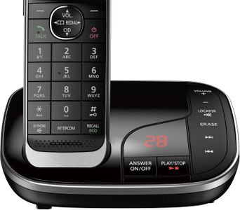 Panasonic Cordless Phone Twin Pack – Black