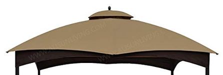 ALISUN Canopy Top for Lowe's 10' x 12' Gazebo #TPGAZ17-002C (Golden Brown Canopy Top Only)