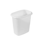 Rubbermaid Vanity Trash Can Wastebasket 6.0 (FG295300WHT), White, 6-Quart