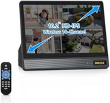 OOSSXX (5MP 10CH All in One NVR) 10.1'' LCD Monitor for Home Security Cameras Wireless Outdoor Security Camera System,WiFi NVR Network Surveillance Video Recorder Indoor House Alarm