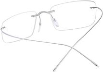 FONEX Titanium Glasses Frame,Rimles