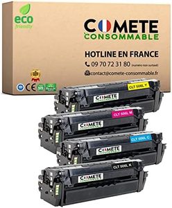 COMETE - 506L - 4 toner compatibili con Samsung CPL 680 CLX-6260 CLT-506L CLT-K506L CLT-K506L CLT-Y506L CLT-C506S CLT-M506L CLT-506S per stampanti CLP-680 DW DN CLX-6260FR
