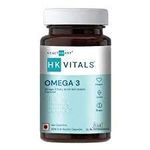 hk vitals Omega 3 (90 Fish Oil Capsules) | 1000mg Omega 3 with 180mg EPA & 120mg DHA | For Brain, Heart, Eyes, and Joints Health